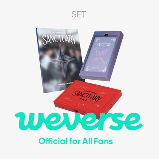 Set 3 álbumes TXT Sanctuary Knight Savior Lover POB Weverse