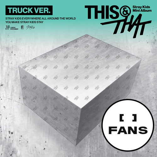 Álbum Stray Kids THIS & THAT Truck Ver POB FANS pyoni store