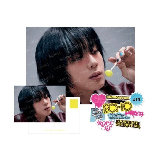BTS JIN ECHO Mini Poster & Sticker Set Oficial