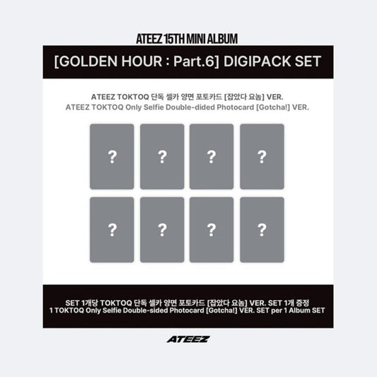 ATEEZ GOLDEN HOUR Part.6 set oficial con photocards y extras