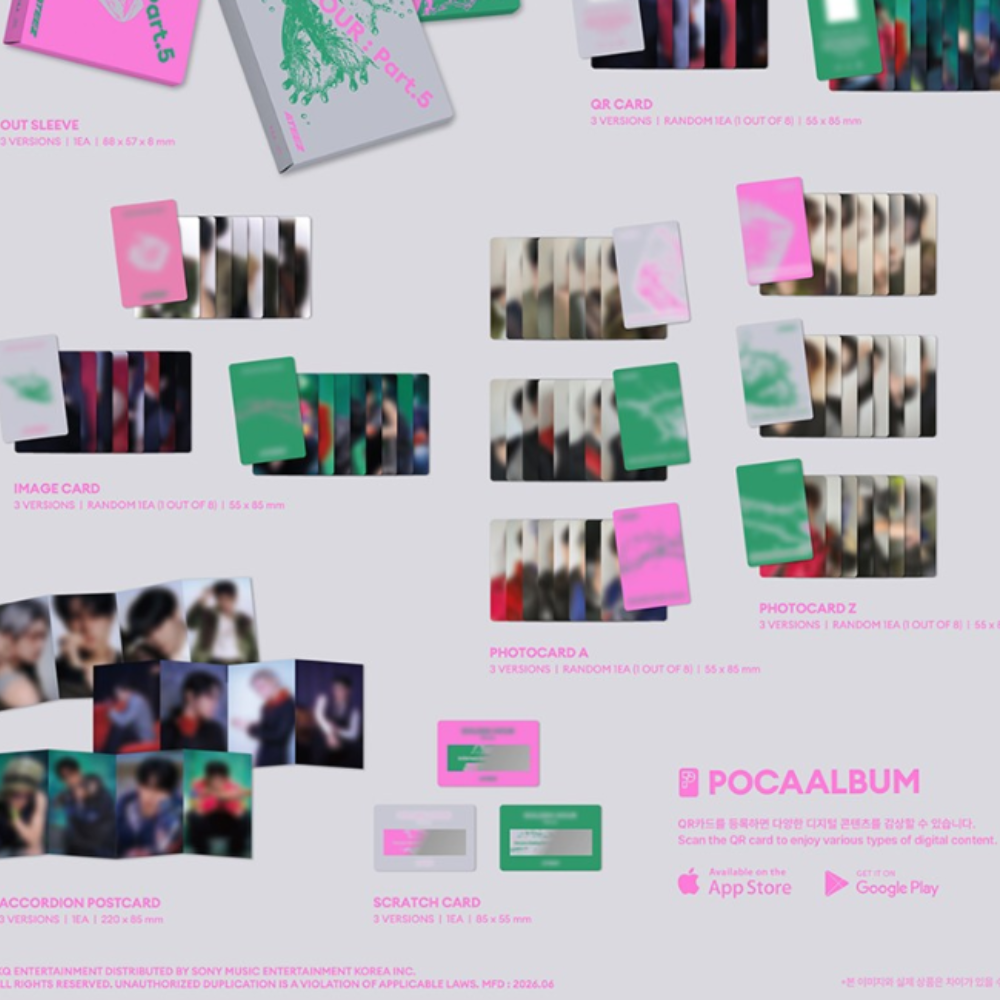 ATEEZ Golden Hour Part.5 pocaalbum versión aleatoria