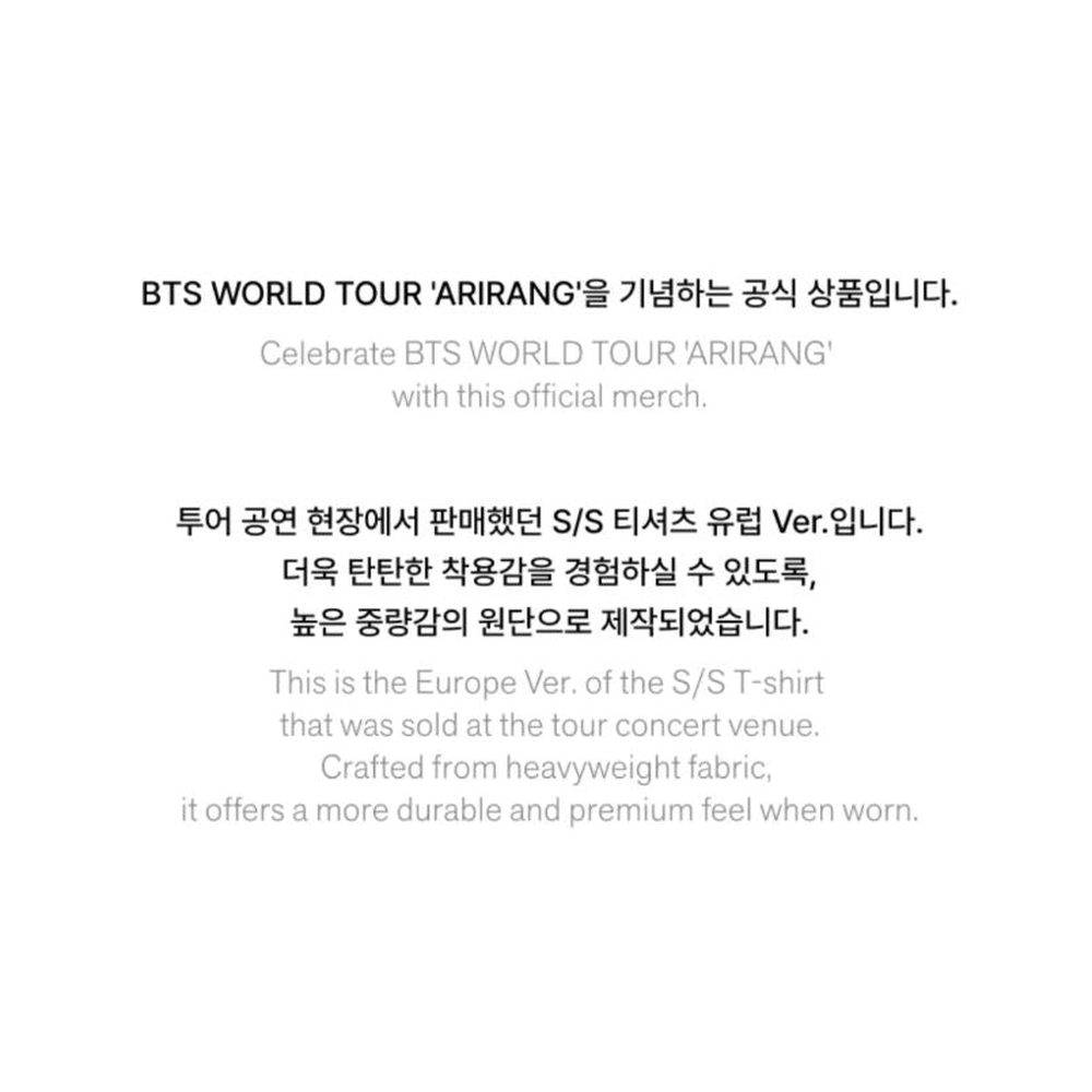  BTS ARIRANG EUROPE MD ARMy