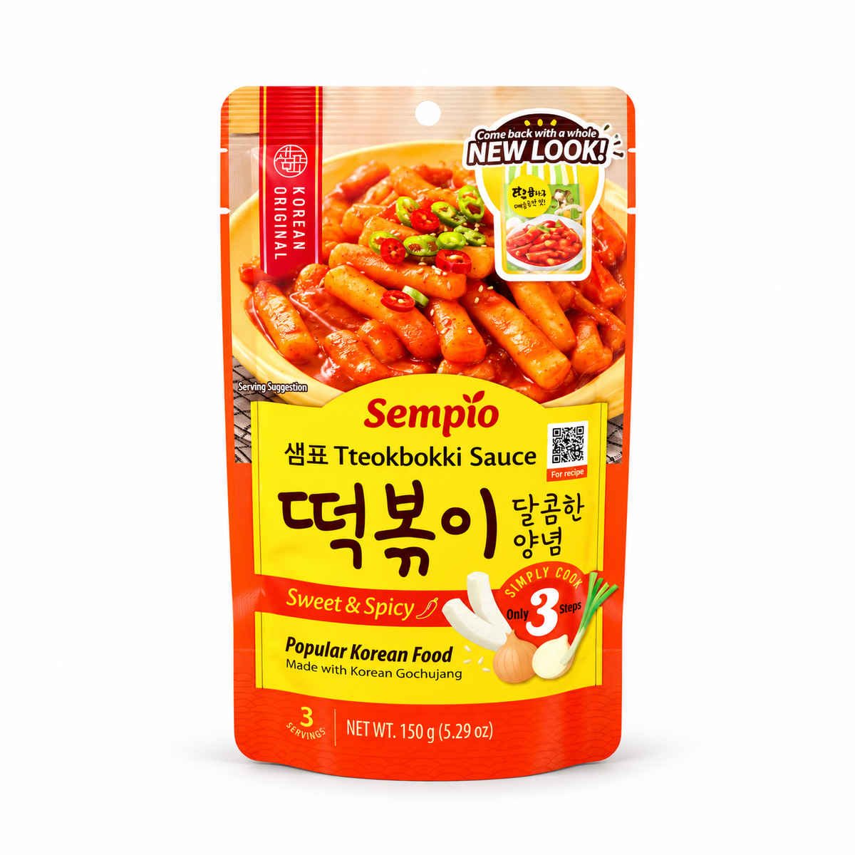 Bolsa Sempio salsa tteokbokki dulce y picante 150 g