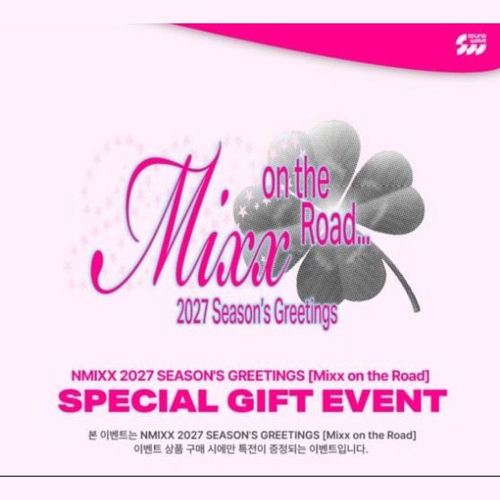 Caja del Season’s Greetings 2027 de NMIXX MIXX ON THE ROAD con regalo POB