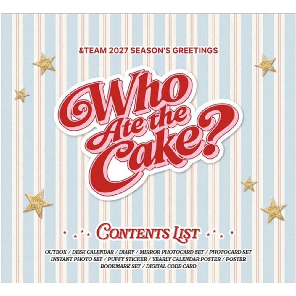 Caja Season’s Greetings 2027 &TEAM Who Ate the Cake? pob