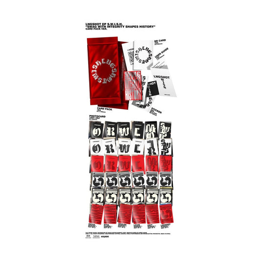 Card pack y photocards de LNGSHOT S.W.I.S.H.