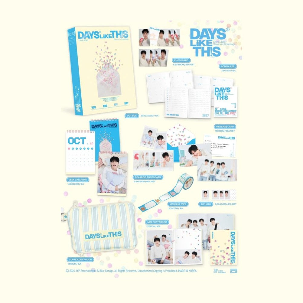 DAY6 DAYS LIKE THIS Season’s Greetings con POB Fans Shop