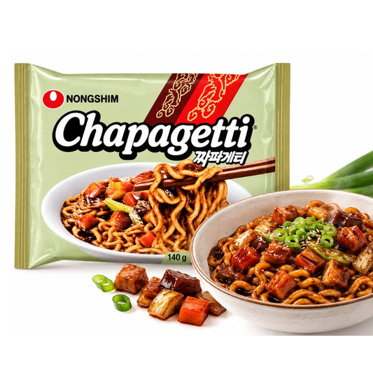 Fideos negros Nongshim Chapagetti 140g ramen jajang Corea