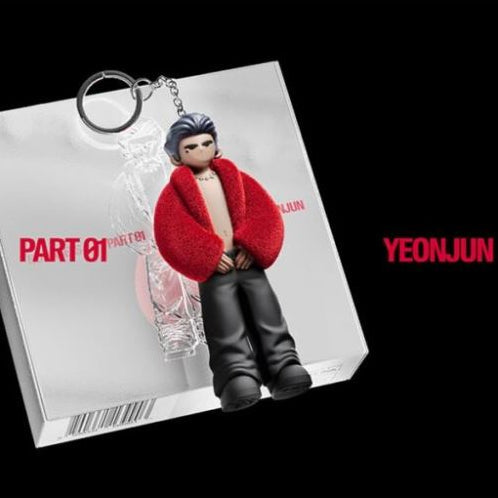 Figura keyring YEONJUN No Labels Part 01 con caja CD