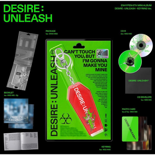 Álbum ENHYPEN DESIRE UNLEASH Keyring | Oficial