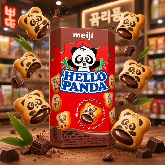 Galletas Rellenas de Crema de Chocolate Hello Panda