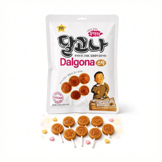 Dalgona Stick Coreano 200g | Piruletas El Juego del Calamar