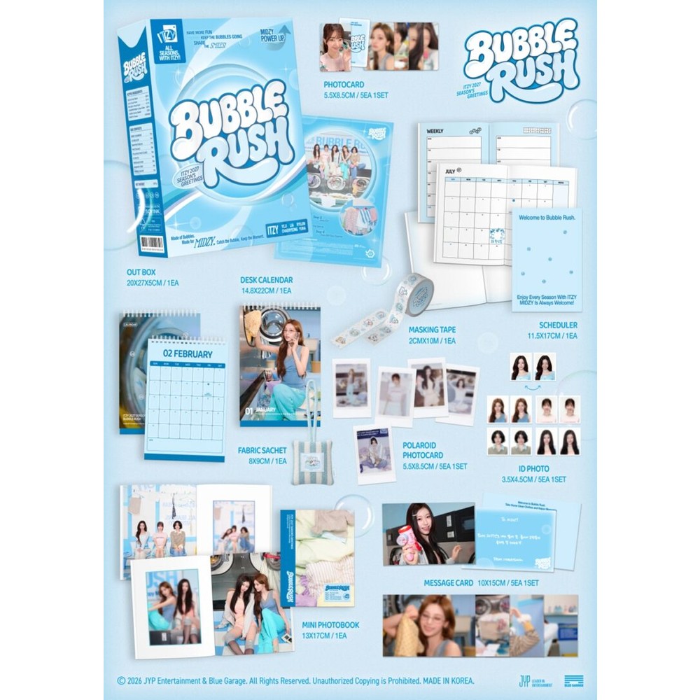 ITZY Bubble Rush Season’s Greetings con POB Fans Shop