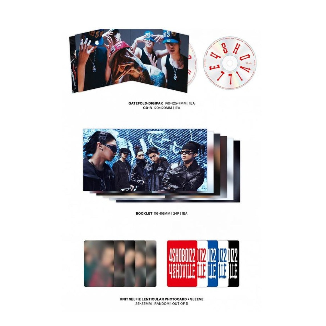 Jay Park LNGSHOT 4SHOVILLE CD y booklet oficial