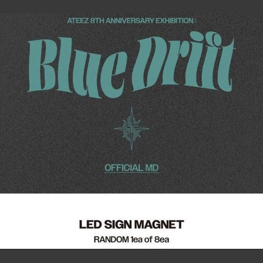 LED Sign Magnet ATEEZ 8 aniversario Blue Drift