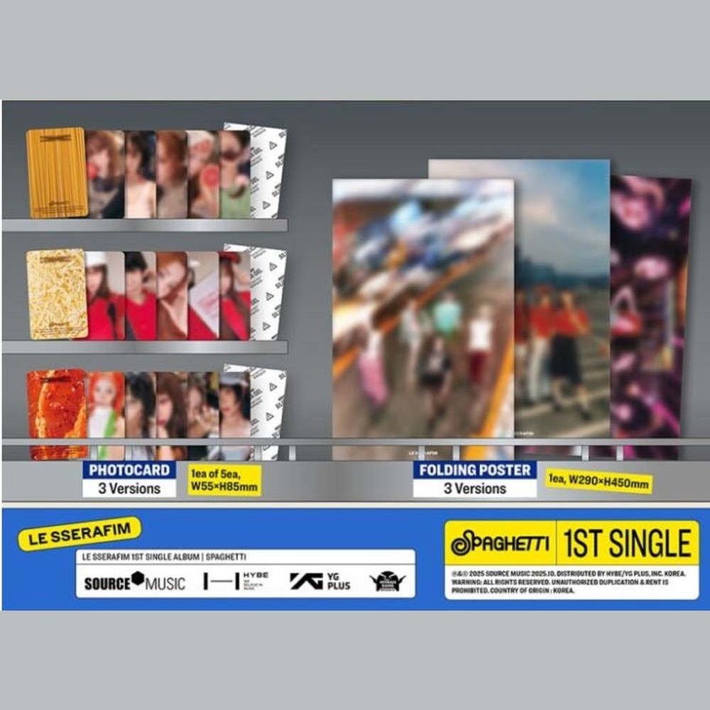 LE SSERAFIM SPAGHETTI feat j-hope photocard oficial