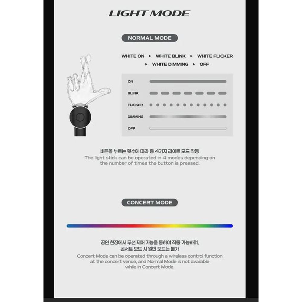 LNGSHOT Official Light Stick | Palo de Luz Oficial