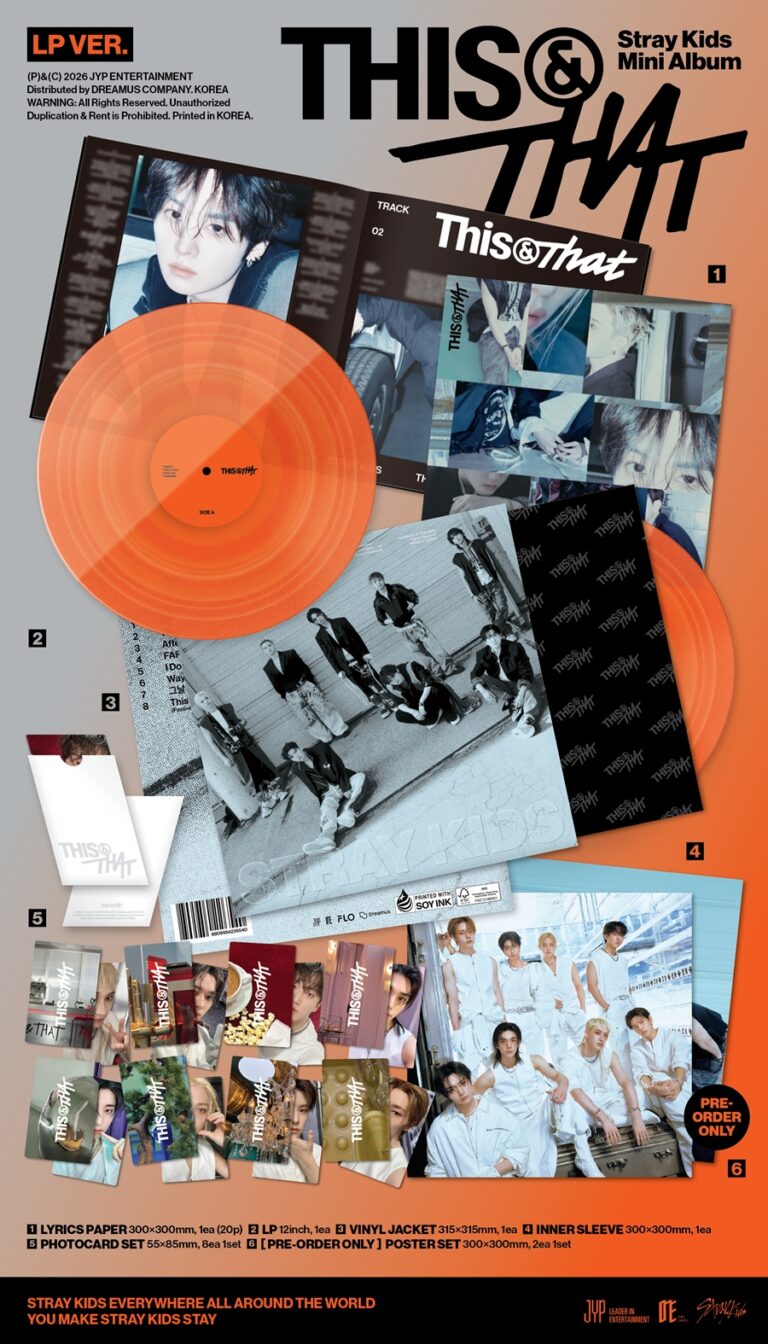 LP y lyrics paper de Stray Kids THIS & THAT