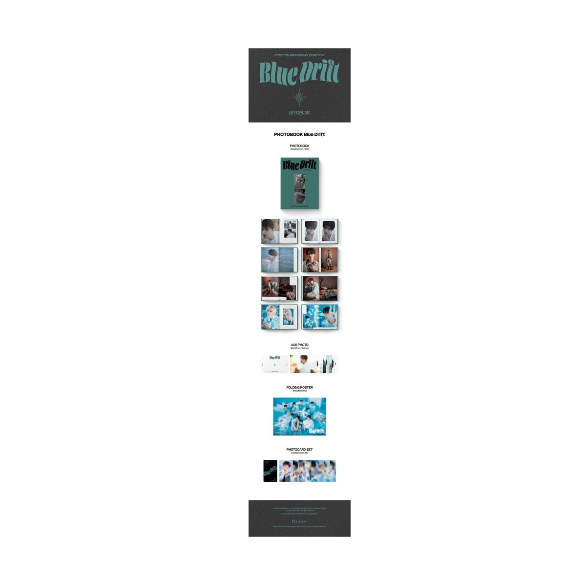 Libro de fotos ATEEZ exhibition Blue Drift KQ