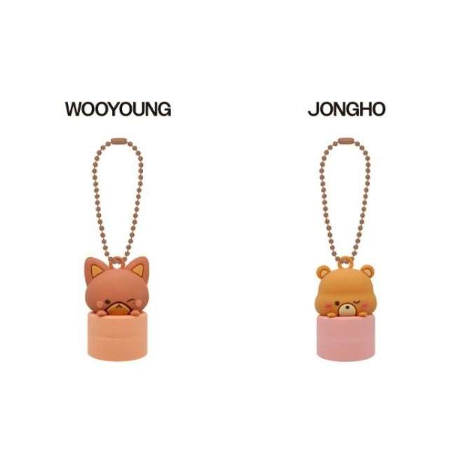 Lip cap keyring ATEEZ 8 aniversario jongho