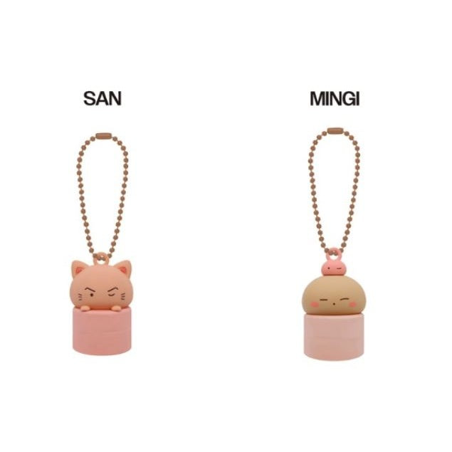 Lip cap keyring ATEEZ 8 aniversario mingi