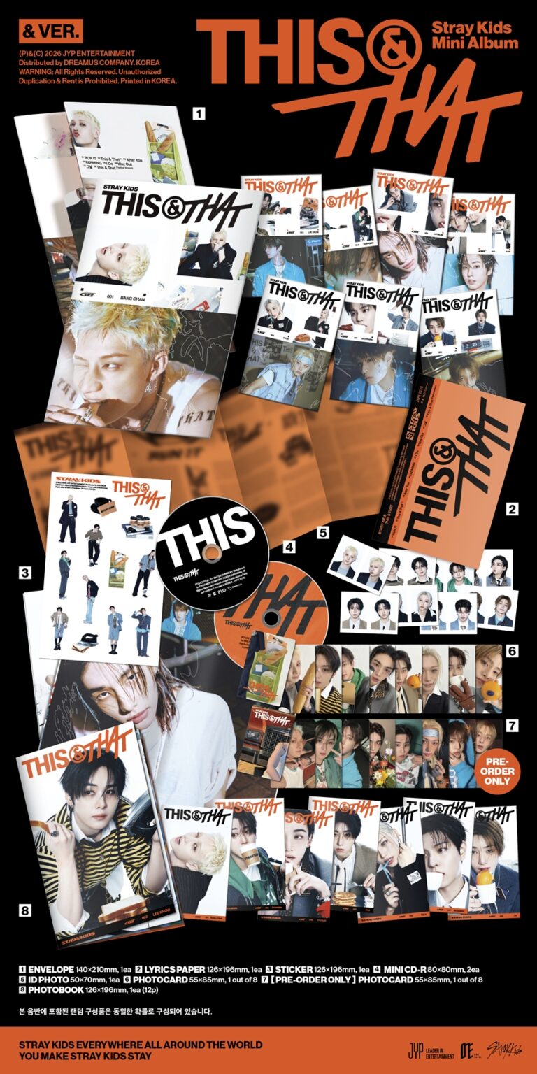 Mini CD y photobook de Stray Kids THIS & THAT & Ver