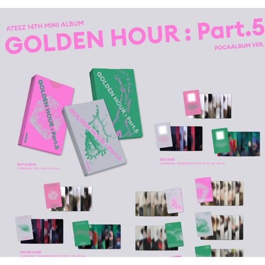 Mini álbum QR ATEEZ BAD con photocards y scratch card