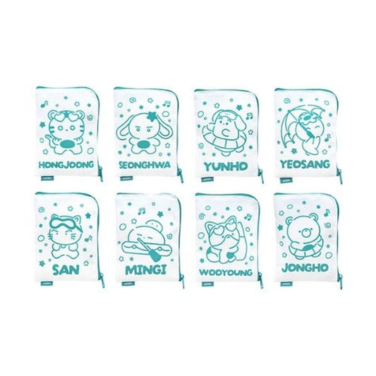 Mini pouch oficial ATEEZ Blue Drift random 10 por 14 cm