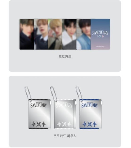 POB Weverse TXT Sanctuary selfie photocards y marco