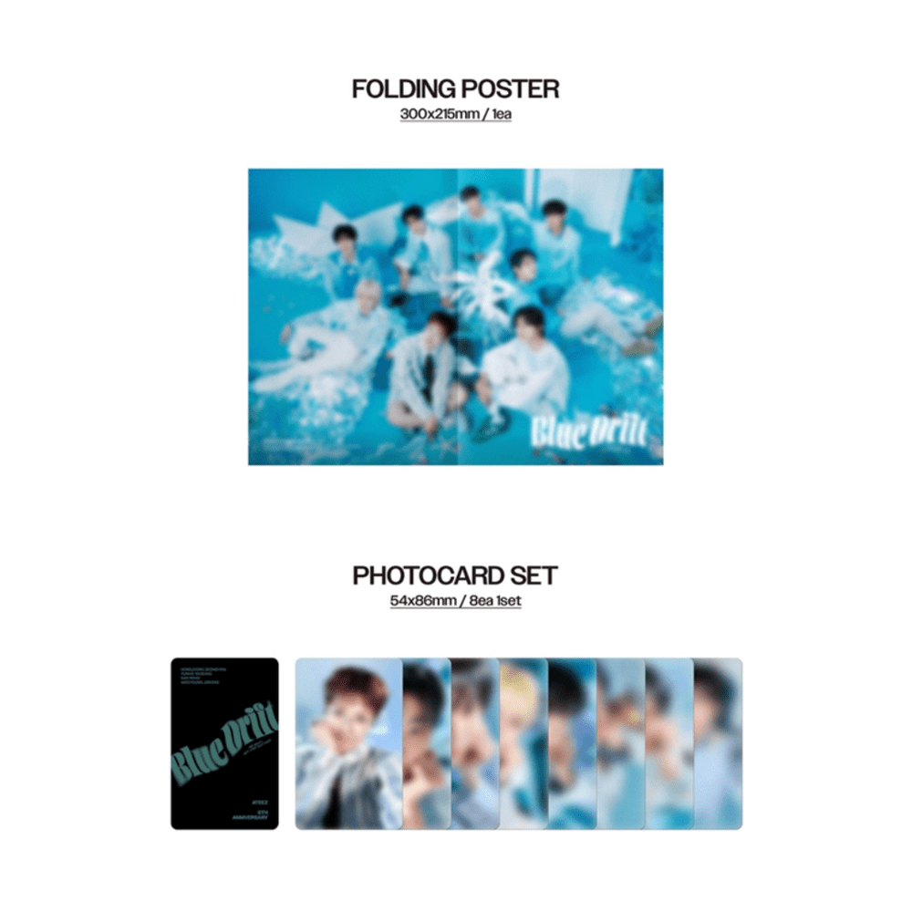 Photobook ATEEZ Blue Drift 18,5 por 25 cm KQ