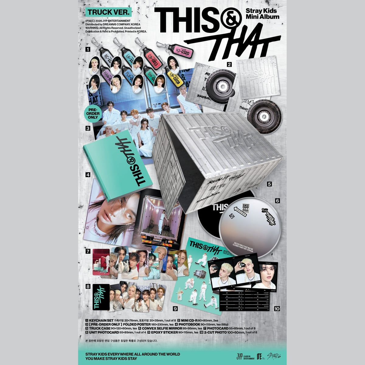 Photocards Truck Ver Stray Kids STAY oficial