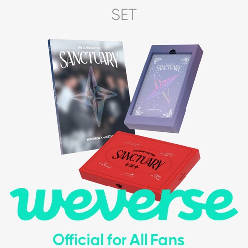 Set 3 álbumes TXT Sanctuary Knight Savior Lover POB Weverse
