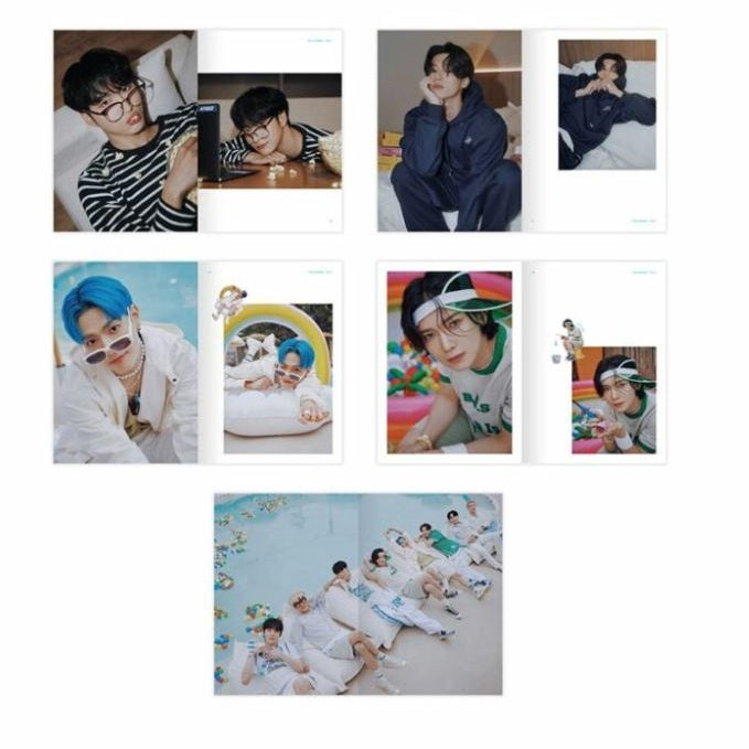Set de verano ATEEZ con DVD, pouch y 8 photocards