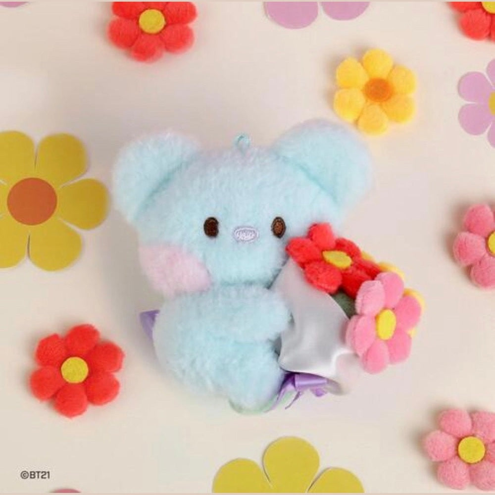 Set llaveros peluche BT21 Bouquet Minini 7 personajes