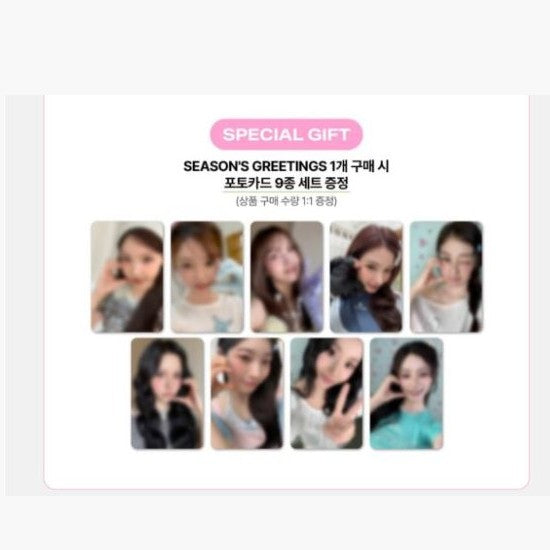 Set oficial TWICE 2027 con toalla y photocards de 9