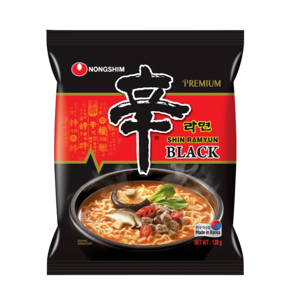 Sobre de ramen premium Shin Ramyun Black Nongshim 130 g