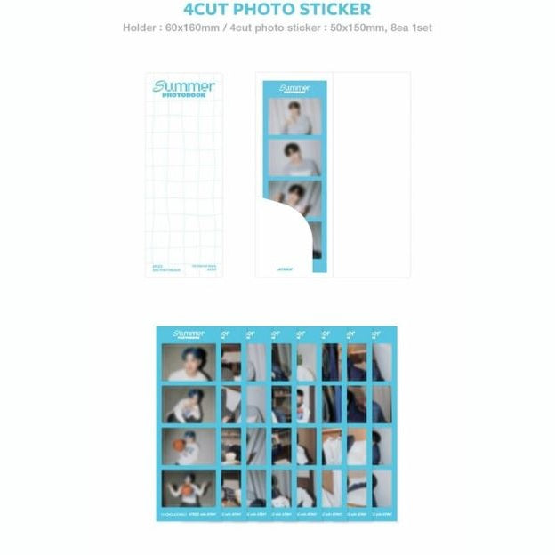 Stickers 4-cut del photobook de verano ATEEZ