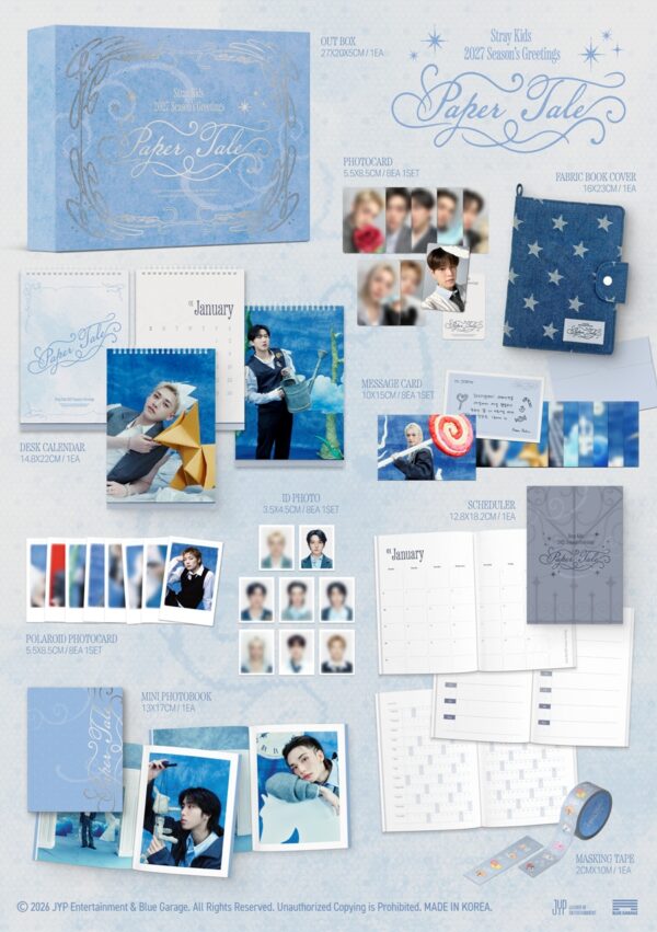 Stray Kids Paper Tale Season’s Greetings con POB fans