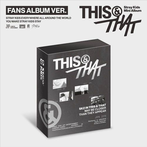 Stray Kids THIS & THAT Fans Album Ver. oficial