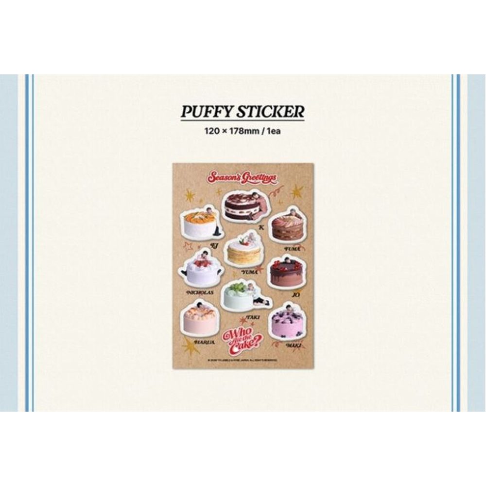 &TEAM Who Ate the Cake? Season’s Greetings puffy sticker