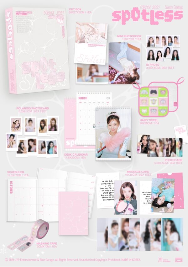 TWICE Spotless Season’s Greetings con POB Fans Shop