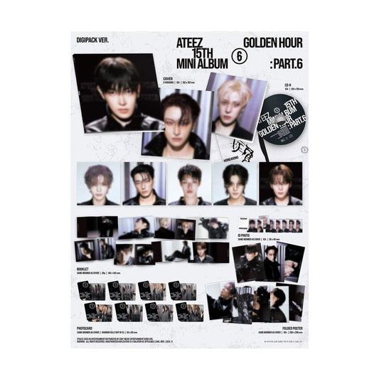 ATEEZ – 15th Mini Album [GOLDEN HOUR : Part.6] (DIGIPACK VER.)