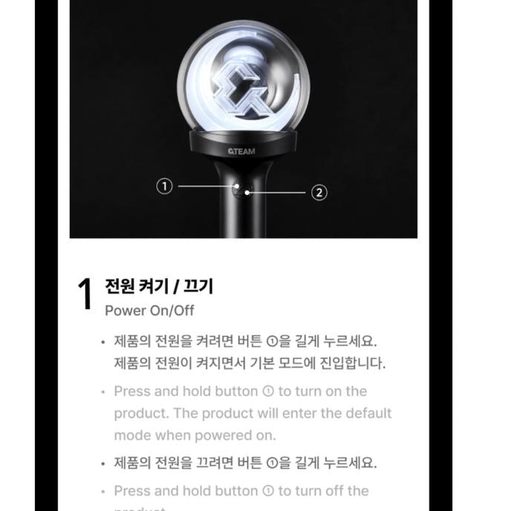 funcionamiento &team light stick 