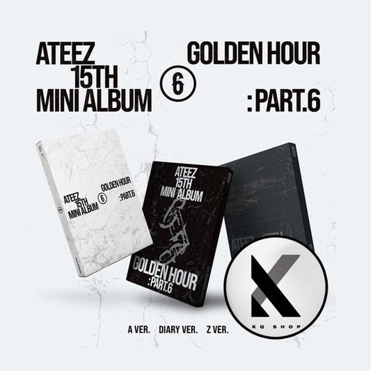[KQSHOP POB] ATEEZ – 15th Mini Album [GOLDEN HOUR : Part.6] (3-piece set) - ATEEZ GOLDEN HOUR PART 6 - portada del producto