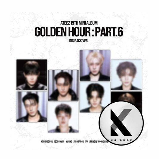 [KQSHOP POB] ATEEZ – 15th Mini Album [GOLDEN HOUR : Part.6] (DIGIPACK VER.) (8-piece set) - ATEEZ GOLDEN HOUR PART 6 - portada del producto