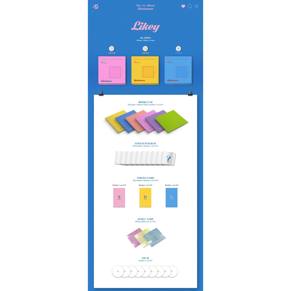 Álbum TWICE Twicetagram 1st CD oficial