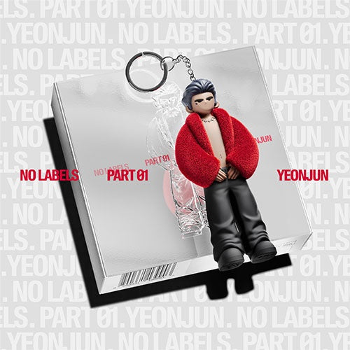 Álbum YEONJUN No Labels Part 01 Figure llavero abrigo rojo