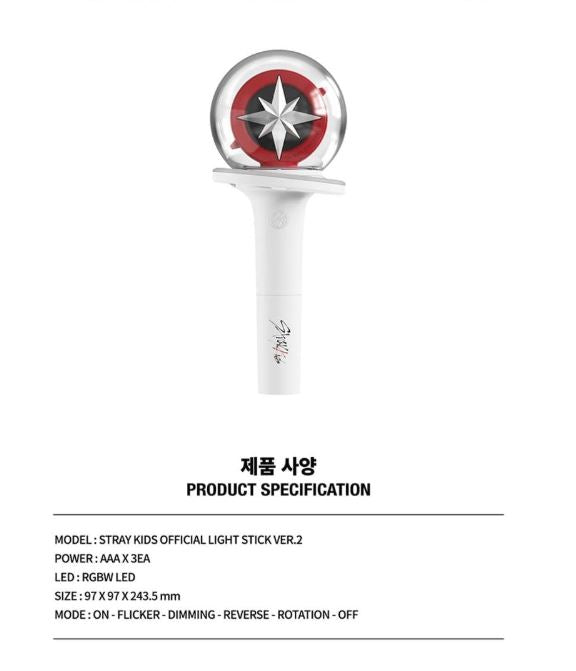 Stray Kids Official Light Stick Ver.2 | Nachimbong Oficial - Detalle del diseño