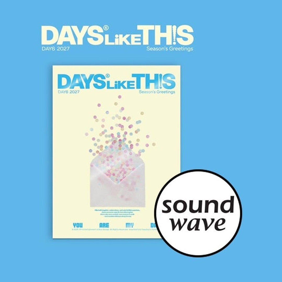 Portada del Season’s Greetings 2027 de DAY6 DAYS LIKE THIS con POB Soundwave