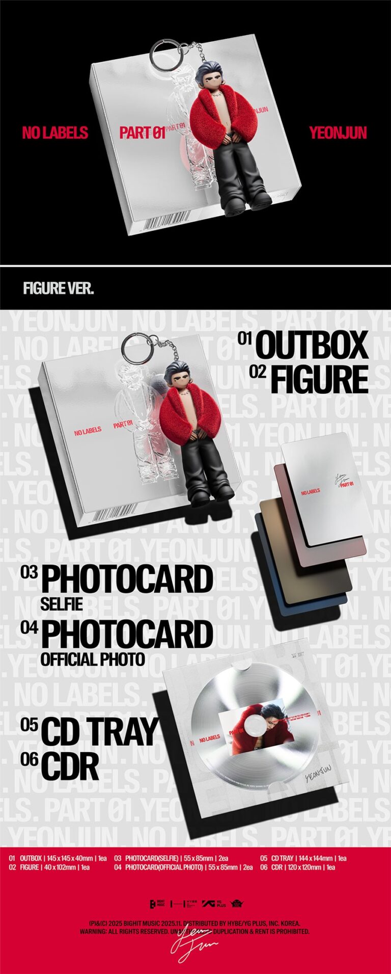 Photocards YEONJUN No Labels Figure Ver oficial
